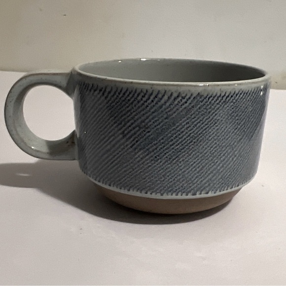 Wedgwood Other - MIDWINTER Stoneware Wedgwood  Coffee Cups Mugs Blue stripe made in England EUC